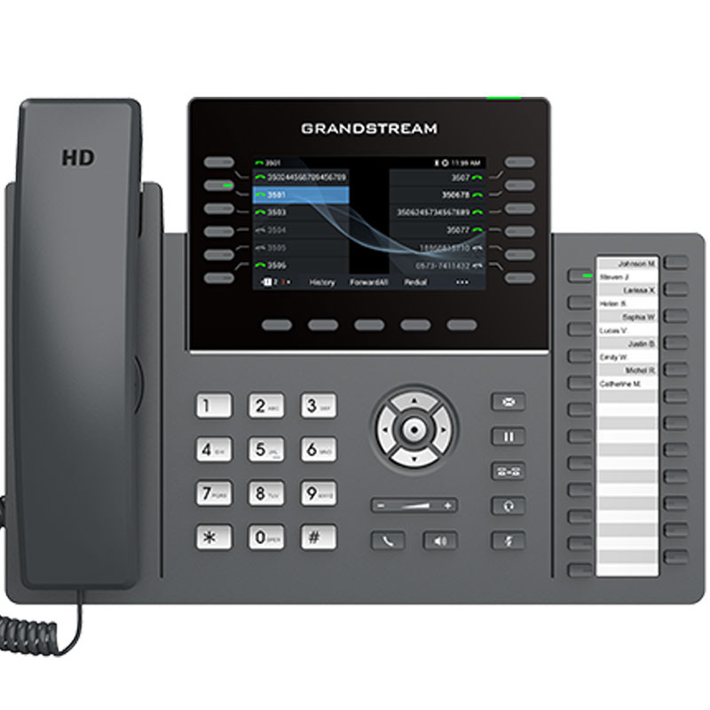 Téléphone IP 12 Lignes Grandstream GRP2636 De Classe Professionnel avec WIFI