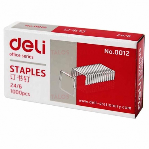 [0110020106] Agraphes Deli 24/6 Boite De 1000pcs