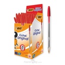 Boite 50 Stylo Bic Cristal Original ROUGE