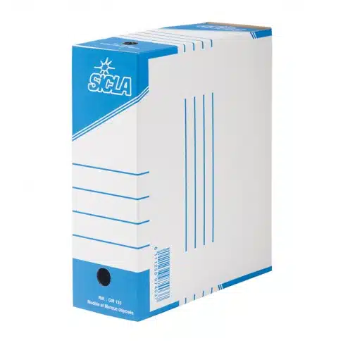 [11-2-BT.AR.OND.100] Boite Archive En Kraft Ondule 10CM