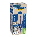 Boite 12 Stylo Roller Effaçable Rétractable Frixion Pilot BLEU
