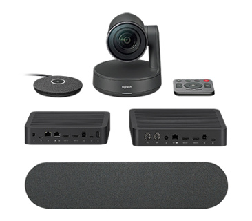 [960-001237] Kit Système Visioconférence Logitech Rally (1xCamera, 1xSpeaker, 1xMic, Table & Display Hub)