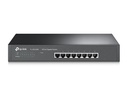 Switch de bureau Tplink 8-port Gigabit, 8 10/100/1000M RJ45 ports, 1U 13-inch rack-mountable steel case