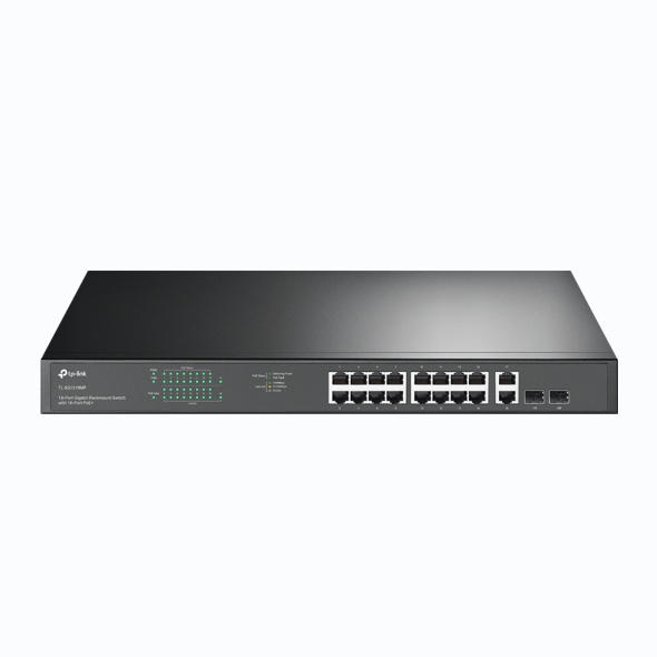 Switch Tplink 18 ports Gigabit rackable avec 16 PoE+