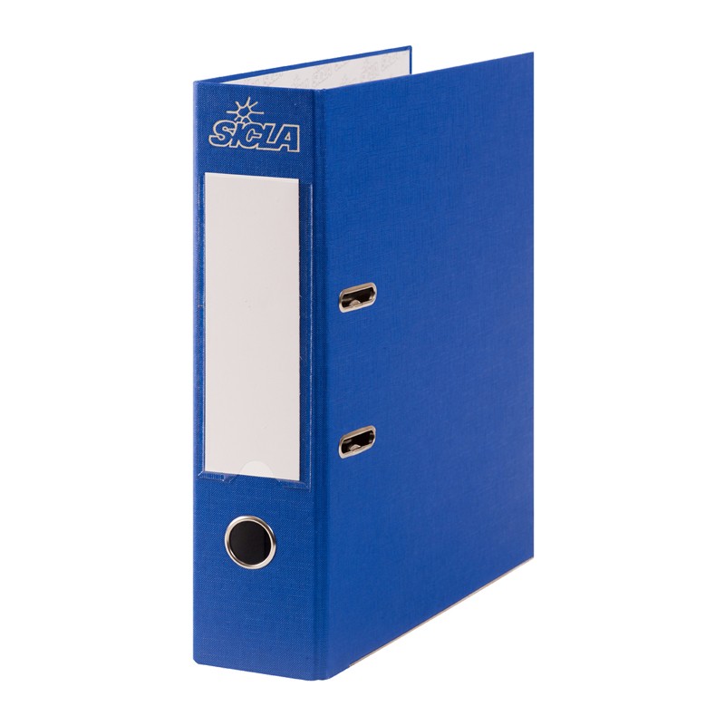 Classeur A Levier Simili Cuir Bleu Foncé 32X28cm 8cm