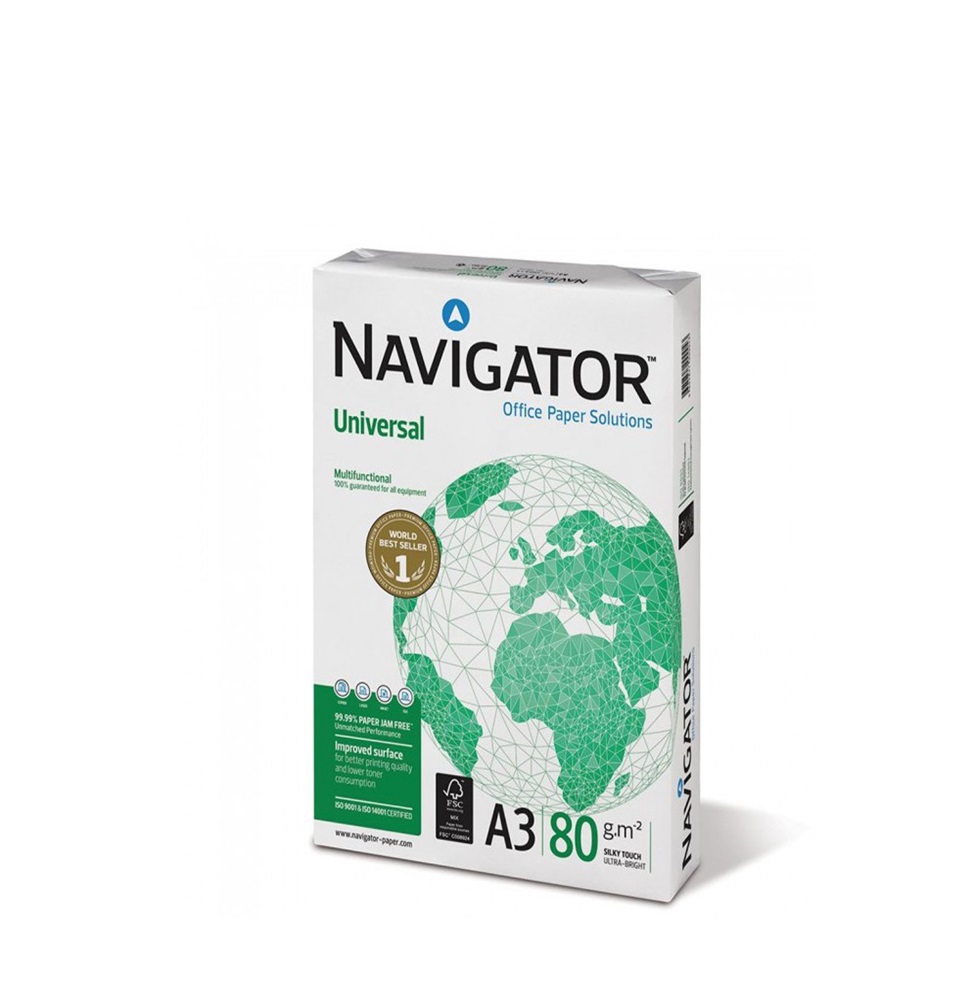 Ramette de papier blanc Navigator A3 - 267 x 420 mm - 80g - 500 feuilles