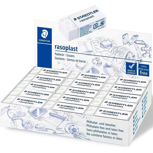 [4007817530634] Boite 30 Gomme Rasoplast Staedtler 