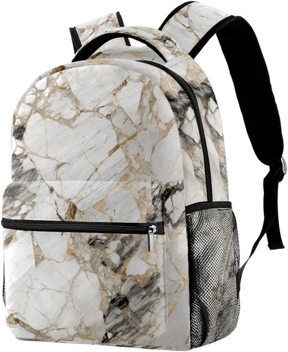 [ES-401-MR] Sac à Dos 16" 2Poches MARBRE 5 Couleurs